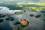Lithuania: Trakai Castle in Lake Galve